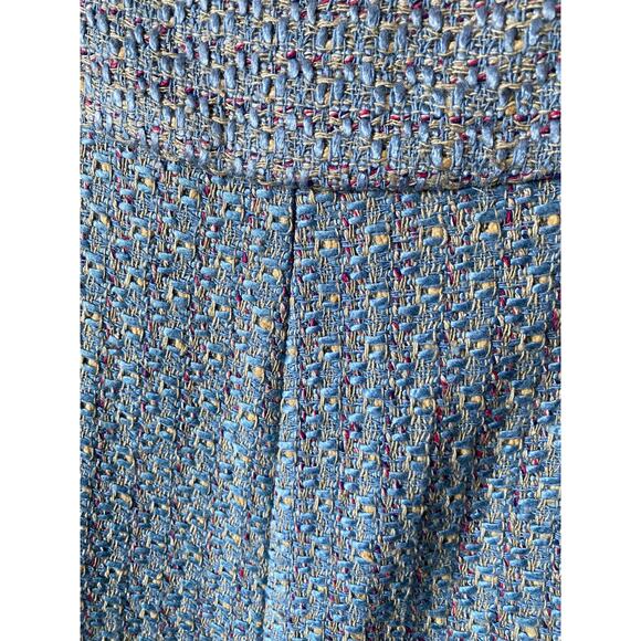NWT Pendleton Blue Tweed Silk Blend Midi Skirt- Size 12 - Picture 7 of 14